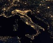 Foto dell'Italia dal satellite