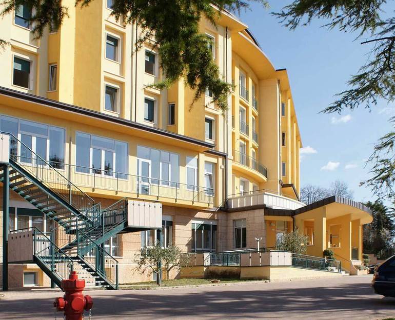 La struttura del centro diocesano di spiritualità San Fidenzio La struttura del centro diocesano di spiritualità San Fidenzio