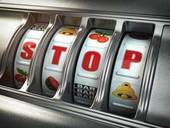 Slot machine dove compare la combinazione di simboli vincenti: S T O P