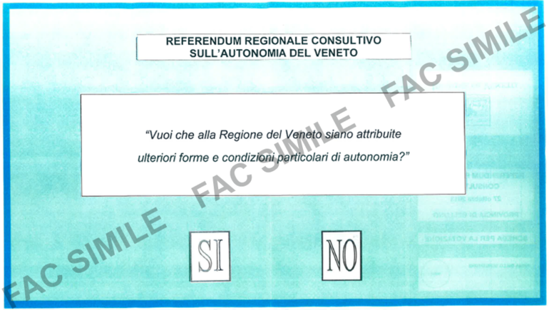 Referendum: note tecniche per il voto