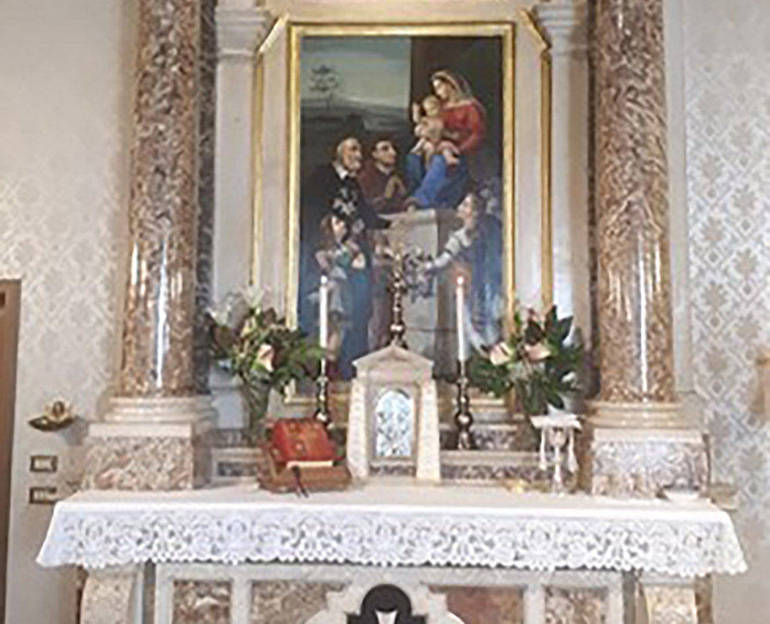 Particolare della cappella del Vescovado di Verona