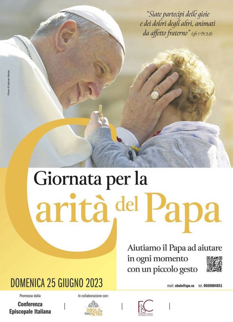 Domenica 25 giugno è la Giornata per la carità del Papa 