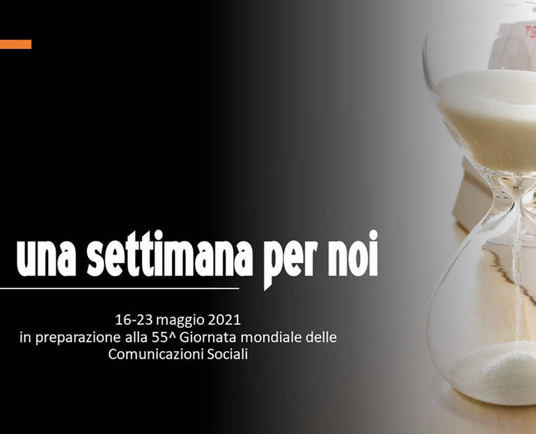 Locandina pubblicitaria con il titolo: "Una settimana per noi" Locandina pubblicitaria con il titolo: "Una settimana per noi"
