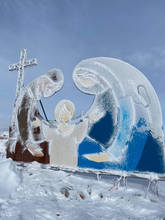 Gesù nasce al freddo e al gelo sulla cima del Corno d’Aquilio